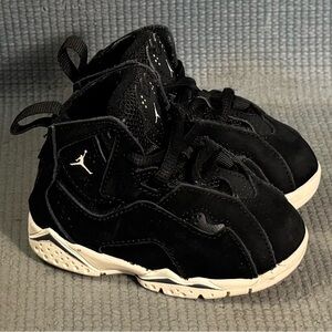 Nike Air Jordan True Flight Toddler Shoes 343797-050 Black/Anthracite Size 4C